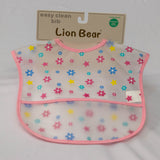 Soft plastic bib lion bear