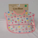 Soft plastic bib lion bear